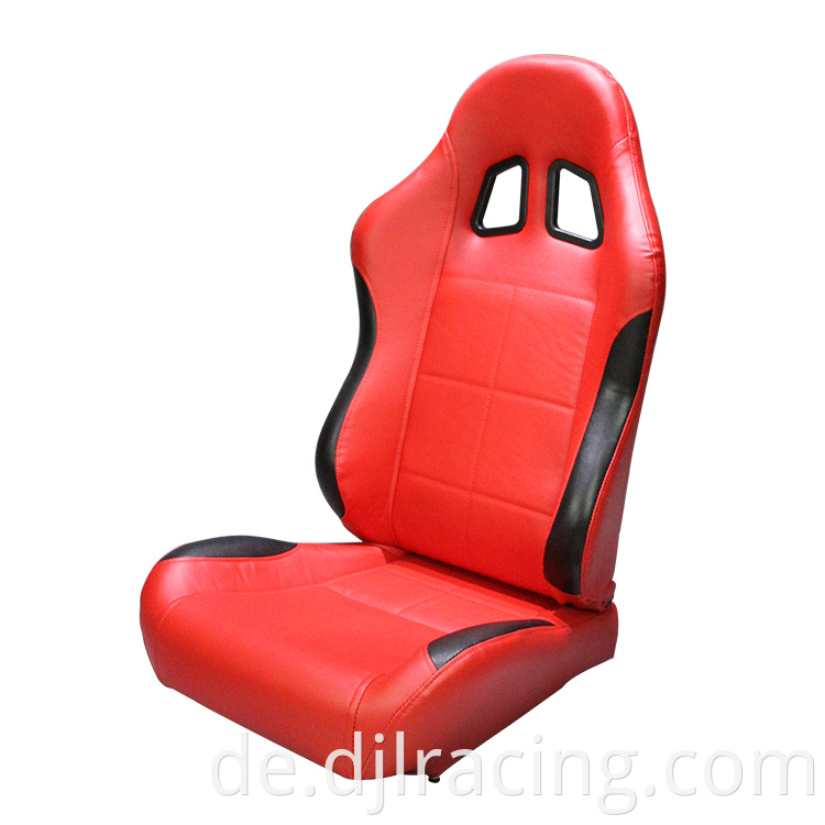 PVC Carbon Look mit Single Slider und Single Adjustor für Automobilauto verwenden Luxus Sport Racing Car Sitz